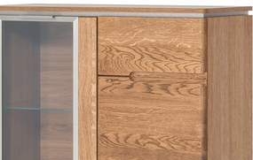 Vitrína Montenegro 15 82 cm z masivu dub Rustikal