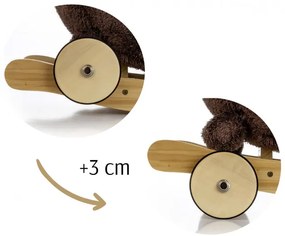 Hojdací psík Polly Plus hnedý