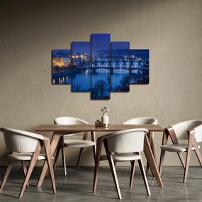 Obraz pražských mostov (150x105 cm)