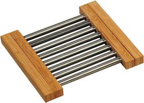 Podložka pod hrniec, roztiahnuteľná drevo+kov 21 - 37 cm