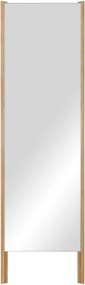 Stojacie zrkadlo s dreveným rámom 49x166 cm Lun – noo.ma