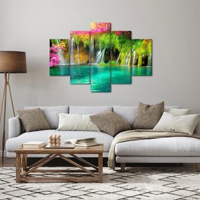 Obraz - Vodopád, Plitvické jazerá, Chorvátsko (150x105 cm)