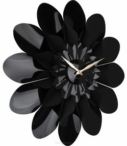 Dizajnové nástenné hodiny Karlsson Flower 5731BK, 60 cm