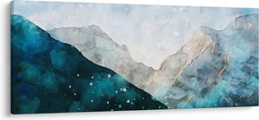 Obraz - Kresba hôr (120x50 cm)