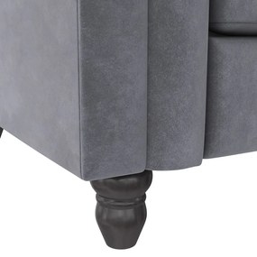 Tmavosivá zamatová rozkladacia pohovka 236 cm Felix – Støraa