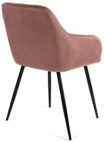 Noela Zamatová jedálenská stolička SIENA ružová