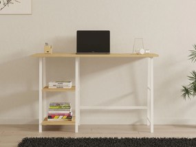 PC stolík Budevu (dub zafírový + biela) . Vlastná spoľahlivá doprava až k Vám domov. 1094927