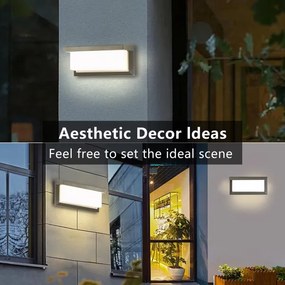 Brilagi - LED RGBW Vonkajšie nástenné svietidlo BRICKY 1xE27/9W/230V sivá IP54