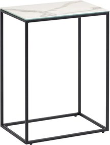 Odkladací stolík s keramickou doskou 30x45 cm Rewena – Kave Home