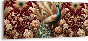 Obraz – Elegantný páv (120x50 cm)