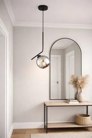 Brilagi - Luster na lanku DIOR 1xE27/60W/230V čierna/dymová sivá