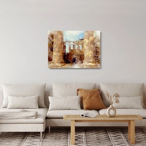 Sklenený obraz - Érechthéion, Atény, Grécko (70x50 cm)