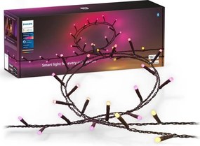 Philips-LED RGBW Stmievateľná vonkajšia svetelná reťaz HUE WACA 500xLED 44,4 m IP54