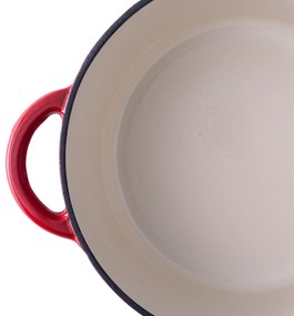 Liatinový hrniec smaltovaný červený ø 24 cm - Jupiter Lunasol - 601291