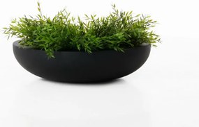 Okrasná miska PLANA, sklolaminát, 43x11 cm, antracit