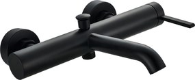 Invena Dropia, nástenná vaňová batéria, čierna matná, INV-BW-15-004-J