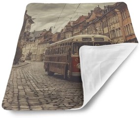 Sablio Deka pre bábätko Historický autobus - 90x120 cm