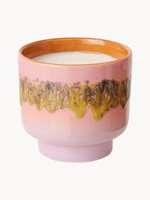 Ručne vyrobená vonná sviečka's dvoma knôtmi 70's (ruža a vanilka)