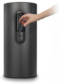 Matne čierny nášľapný kovový odpadkový kôš 30 l Arc – Joseph Joseph