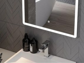 Mexen Navia osvetlené kúpeľňové zrkadlo 50 x 70 cm, LED 6000K, antifog - 9803-050-070-611-00