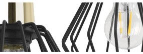 Nástenné svietidlo Nuvola 5, 1x čierne drôtené tienidlo, g