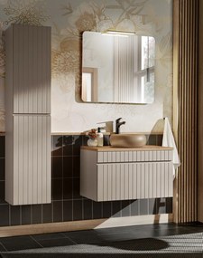 Závesná kúpeľňová skrinka pod umývadlo so zásuvkou 100 cm (Iconic Kašmír 82-100-D-1S)