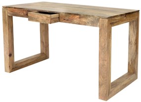 furniture-nabytek.cz - Písací stôl z masívneho dreva mango 130x76x70