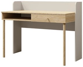 Písací stôl YUKI 11 Sivá béžová/Olejovaný dub