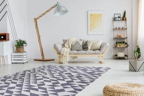 Koberec SIZAL SION geometric 22373 ecru/nebeský/rúž