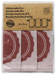 HOME ELEMENTS Súprava utierok z egyptskej bavlny 50*70 cm, 3 ks, Taniere
