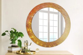 Okrúhle ozdobné zrkadlo na stenu Špirálová abstrakcia fi 60 cm
