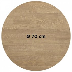 FAMEG OAK 27 MM - MASÍVNA STOLOVÁ DOSKA Ø 70 cm