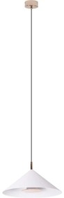 MAXLIGHT P0505 - LED Luster na lanku VULCANO LED/5W/230V pr. 30,5 cm biela
