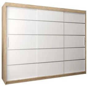 Šatníková skriňa 250 cm Verika 1 250 (dub artisan + biela). Vlastná spoľahlivá doprava až k Vám domov. 1063740