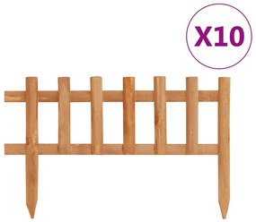 Obruba trávnika 10 ks jedľové drevo 4,4 m