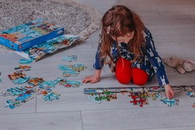 Puzzle – Animované mestečko v pohybe, 49 dielikov