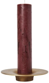 Ferm Living Kovový svietnik Soothe Brass Finish Ø 16 cm