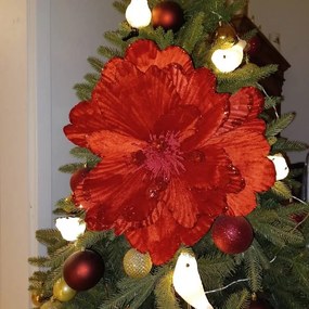 DECOLED Kvetina, 47 cm, červená