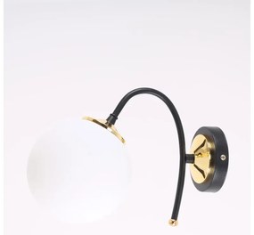 Biele/čierne nástenné svietidlo ø 15 cm Yoyo – Squid Lighting
