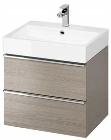 Cersanit - VIRGO závesná skrinka pod umývadlo 60cm, šedá-chróm, S522-020