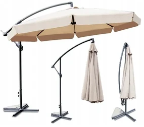TRENDIE Záhradný slnečník Summer - béžový 300cm