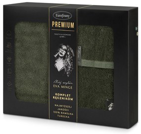 FROTÉ UTERÁK EVA MINGE VENUS SADA 1KS 30X50 CM, 1KS 50X90 CM, 1KS 70X140 CM OLIVOVÁ