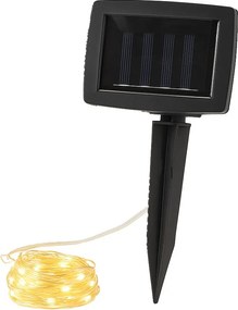 Solárna LED svetelná reťaz Lako 9,9 m teplá biela