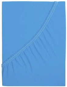 Jersey plachta do detskej postieľky EXCLUSIVE 70x140 cm modrá