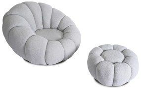 PROXIMA.store - Otočné kreslo PETTIT FARBA: sivá