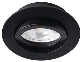 KANLUX Podhľadové výklopné bodové osvetlenie HAMA O50, 1xGX5,3, 50W, čierne