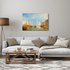 Obraz - Joseph Mallord William Turner, Venice the Dogana and San Giorgio Maggiore, reprodukcia (90x60 cm)