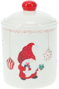 Keramická dóza s viečkom Vianočný škriatok