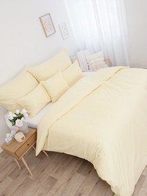Predĺžené bavlnené obliečky Renforcé - Jasmine pastelovo žltá
