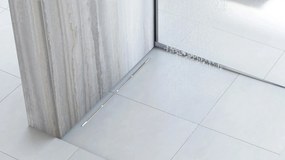 Odtokový žľab Rea FILO 80 cm, brúsený nikel